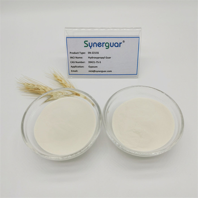 높은 비용 성능을 가진 기본 Hydroxypropyl Guar Gum은 중간 점도와 석고 대체 수준을 가지고 있습니다.