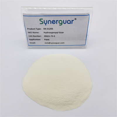 높은 비용 성능을 가진 기본 Hydroxypropyl Guar Gum은 높은 점도와 높은 수준의 페인트 대체를 가지고 있습니다.