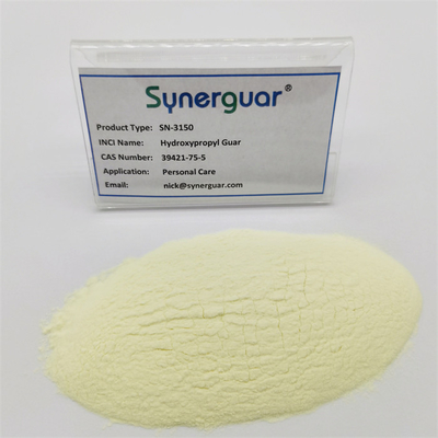 고품질의 Hydroxypropyl Guar Gum은 개인 관리를 위한 초고점도와 중간 정도의 대체성을 가지고 있습니다.